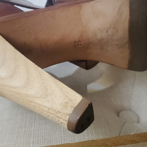 Chloé calf leather sandals Gladiator 8M - Picture 9 of 10